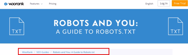 Breadcrumb Navigation